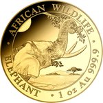 Gold Somalia Elefant 1 oz - diverse Jahrgänge 