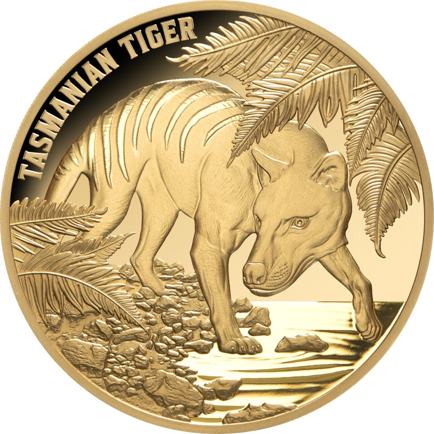 Front of Tasmanian Tiger 1 oz Proof 2026
