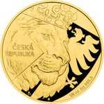 Gold Tschechischer Löwe 1/4 oz - PP - 2024 (inkl. Etui und COA)