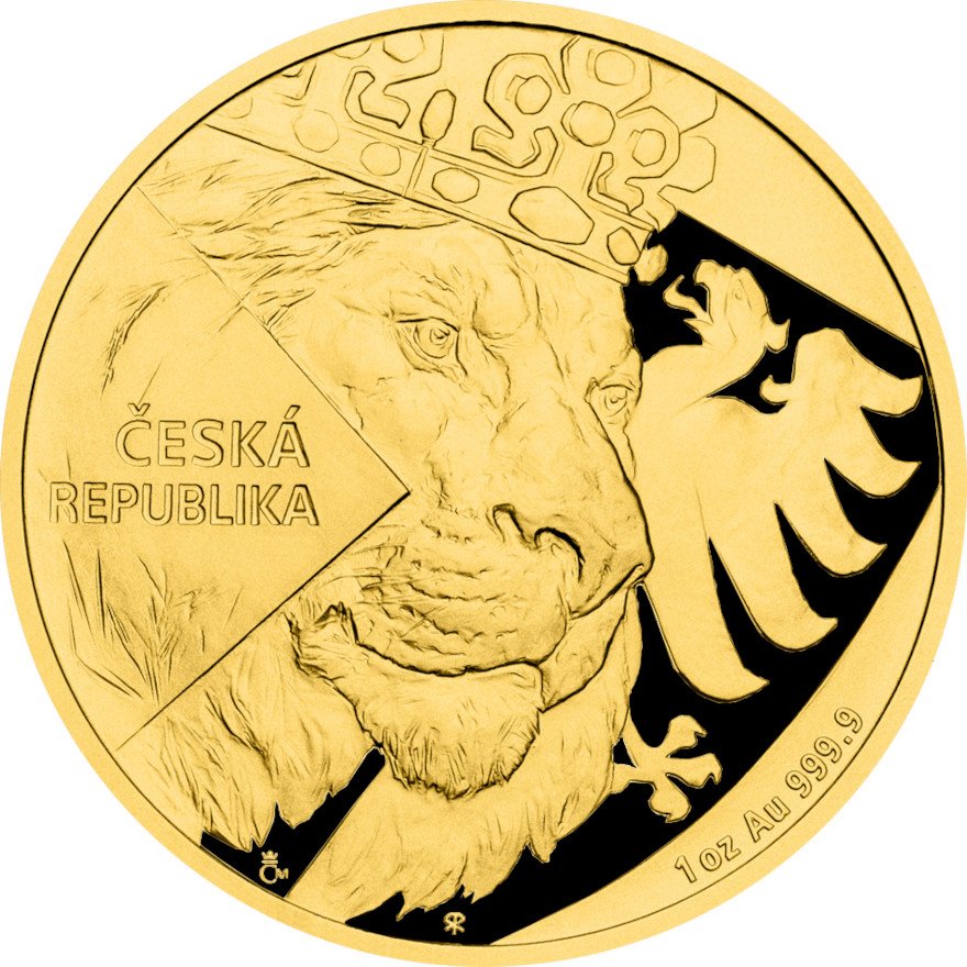 View 1: Gold Tschechischer Löwe 1 oz - PP - 2024 (inkl. Etui und COA)