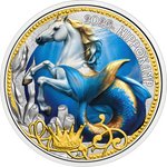 CuNi Fantastische Fabelwesen "Der Hippokamp" 3 EUR UN - 2026 Front of the Fantastic Creatures “The Hippokamp” 3 EUR UNC – 2026