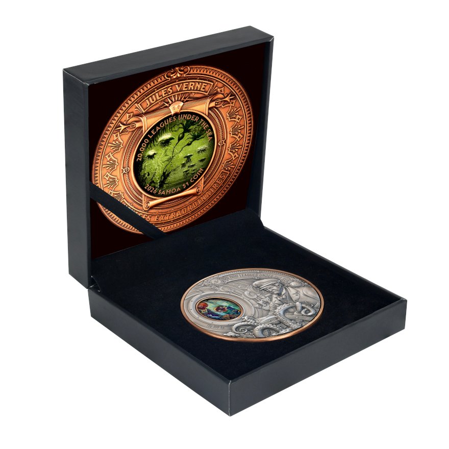 Coin Case of Jules Verne – Rotating High Relief 2026