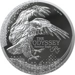 Front of the Silver Bateleur Eagle 1 oz PF - 2025