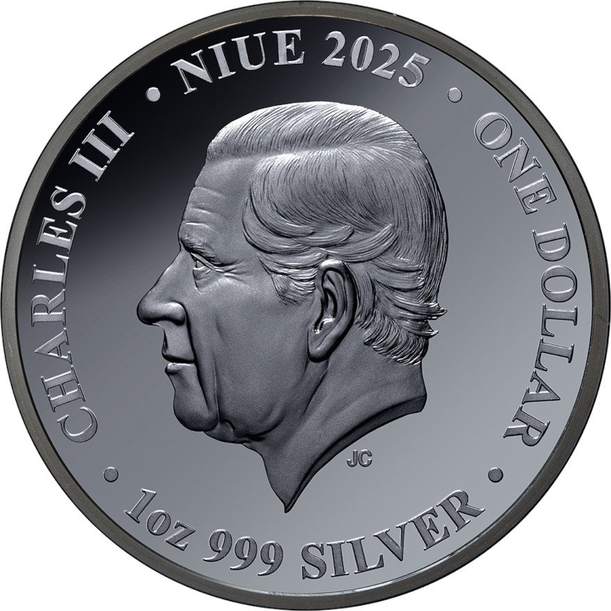 View 3: Silber Jahr der Schlange - 1 oz Black Proof - Teilvergoldet 2025