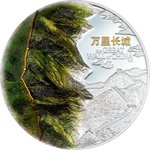 Silber Great Wall of China 3 oz PP - Ultra High Relief 2025