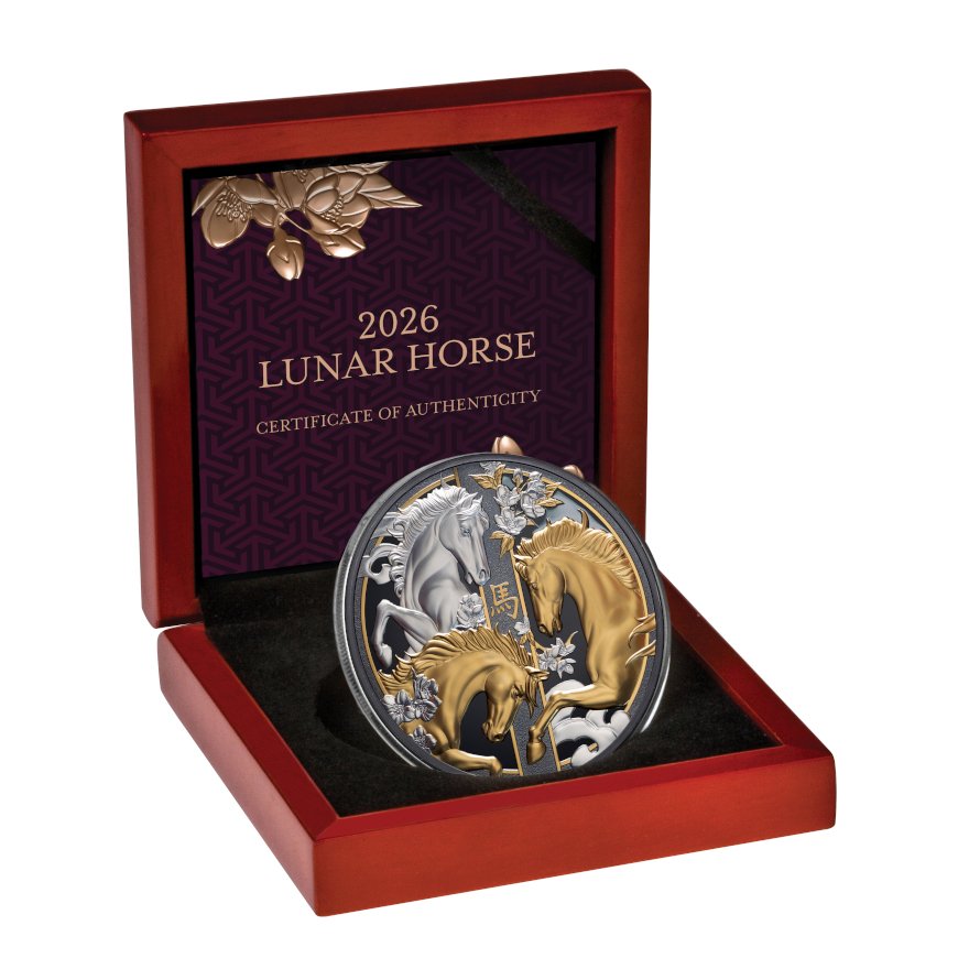 Coin Case of the Silver Lunar Horse – 5 oz BF – 2026