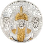 Silber Aztecs Empire 3 oz PP - Ultra High Relief 2025