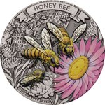 Front of the Silver Honey Bee 2 oz - Antik Finish 2025