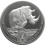 Silber Nashorn 1 oz - Big Five Serie III - 2025