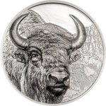 Silber Bison 3 oz PP - High Relief 2025