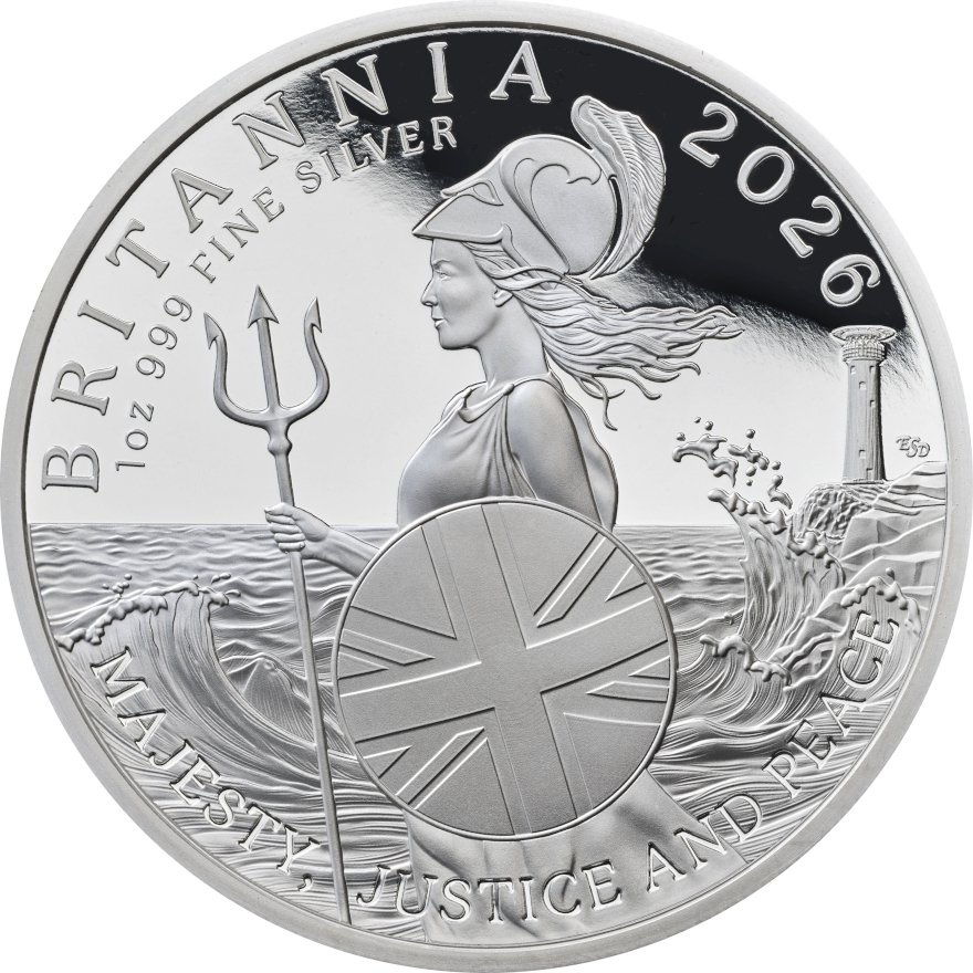 Front of Silver Britannia Proof 1 oz - 2026