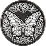 Silber Butterfly 1 oz PP - Obsidian Black 2025