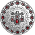 Silber Crown Jewels 1 oz PP - Kristallbesetzt 2026 Front of Silver Crown Jewels 1 oz Proof - 2026