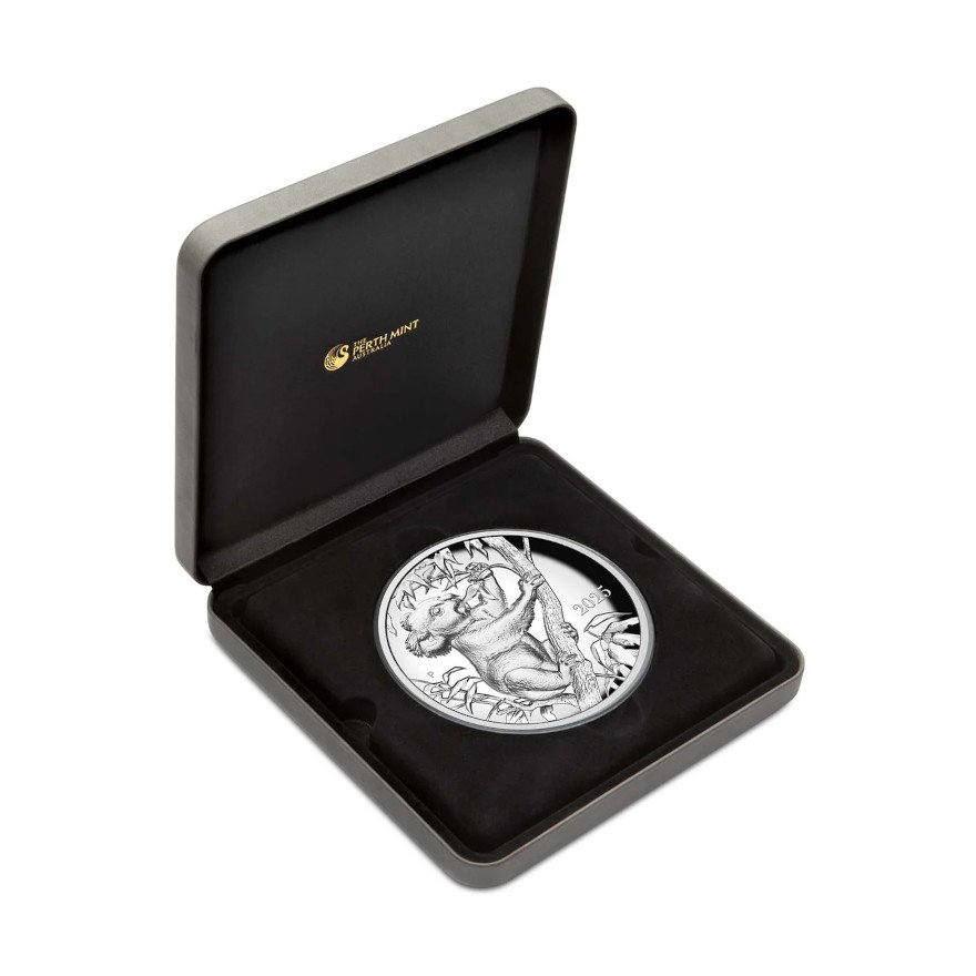 Silver Koala - Special Edition - 10 oz PP - Ultra High Relief 2025 in the original coin case