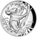 Front of the Silver Koala - Special Edition - 10 oz PP - Ultra High Relief 2025