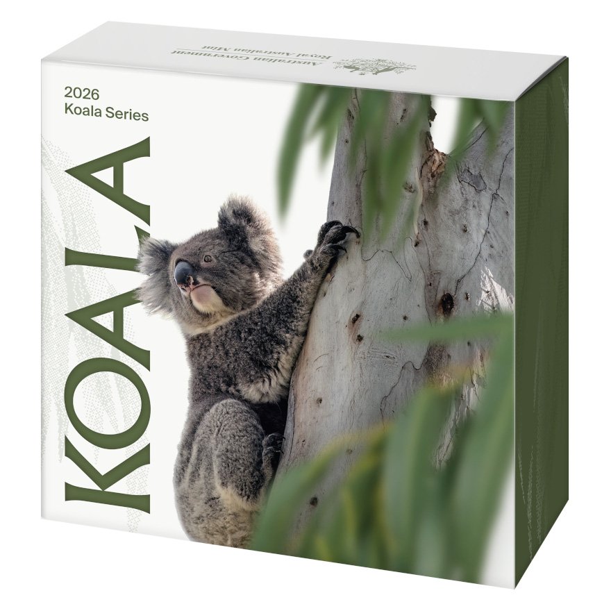 Box of Silver Koala 1 oz PF High Relief - 2026