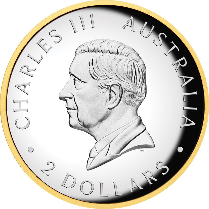 Back of the Silber Kookaburra 2 oz Proof - High Relief 2025