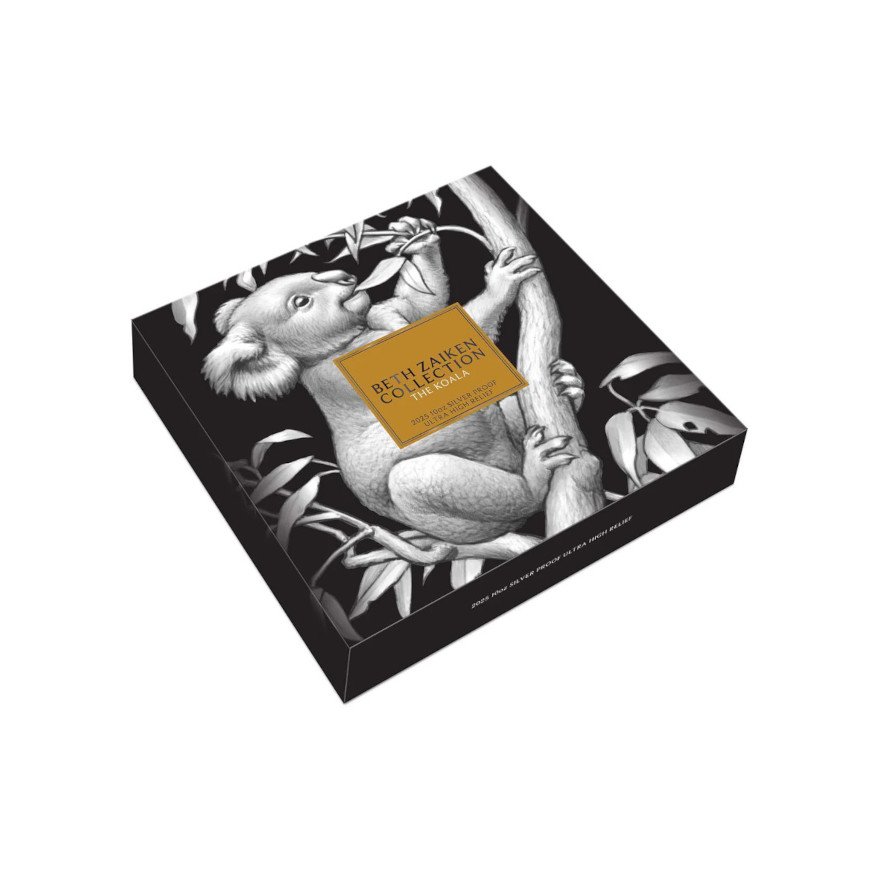 Original coin case of the Silver Koala - Special Edition - 10 oz PP - Ultra High Relief 2025