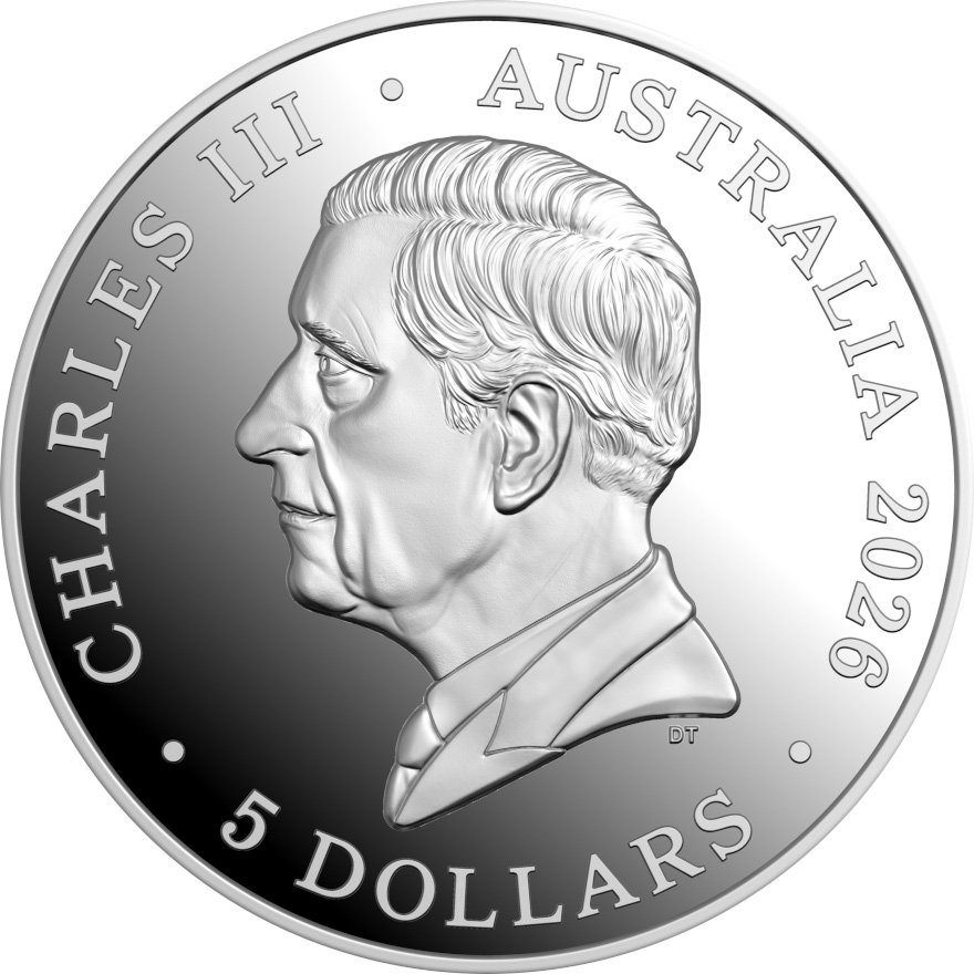 Back of Silver Koala 1 oz PF High Relief - 2026