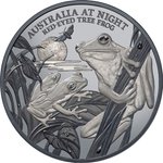 Silber Rotaugenlaubfrosch 1 oz Black Proof - 2024