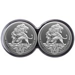 Silber Löwe Big Five Serie III - 2 x 1 oz PP-Set Doppelkapsel