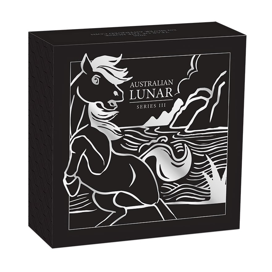 Box of Silver Lunar III Horse 2 oz - AF 2026