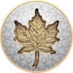 Front of the Silver Maple Leaf 1000 g RP - Super Incuse 2024