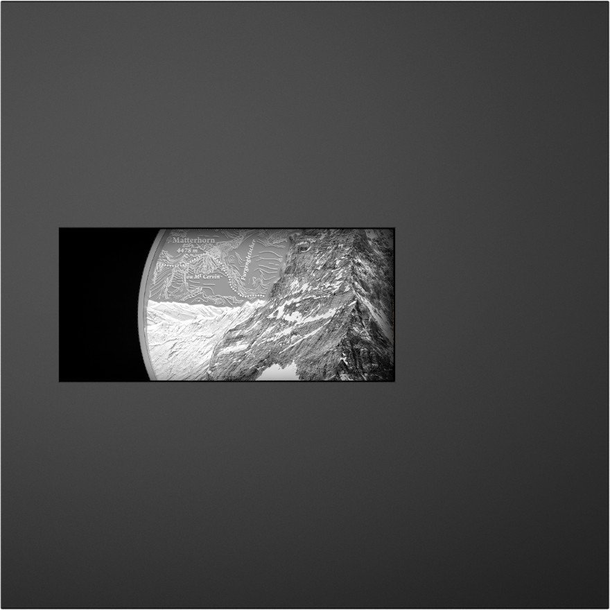Silver Matterhorn 2000 g - Ultra High Relief 2025 in the original coin case
