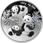 Silber China Panda 150 g PP - Irisierend 2025