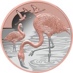 Silber Pink Flamingo 1 oz PP - Roségold vergoldet - 2025 Silber Pink Flamingo 1 oz PP - Roségold vergoldet - 2025