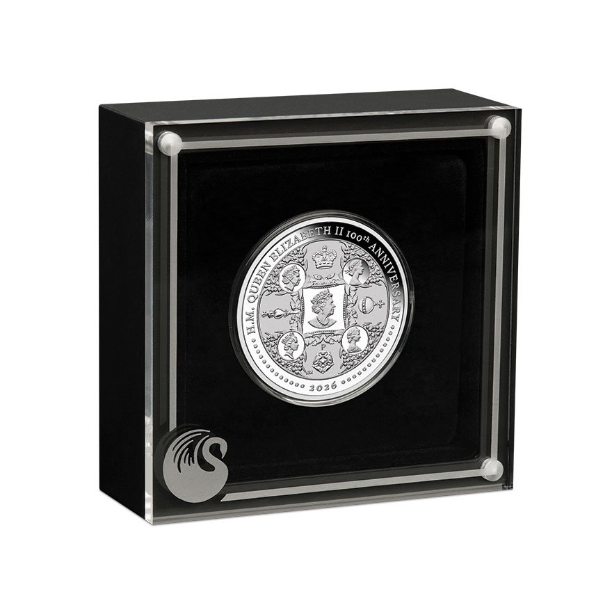 Coin Case of Silver HM QE 100th Anniversary 1 oz Proof 2026