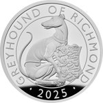 Silber Greyhound of Richmond 1 oz PP - Royal Tudor Beasts 2025