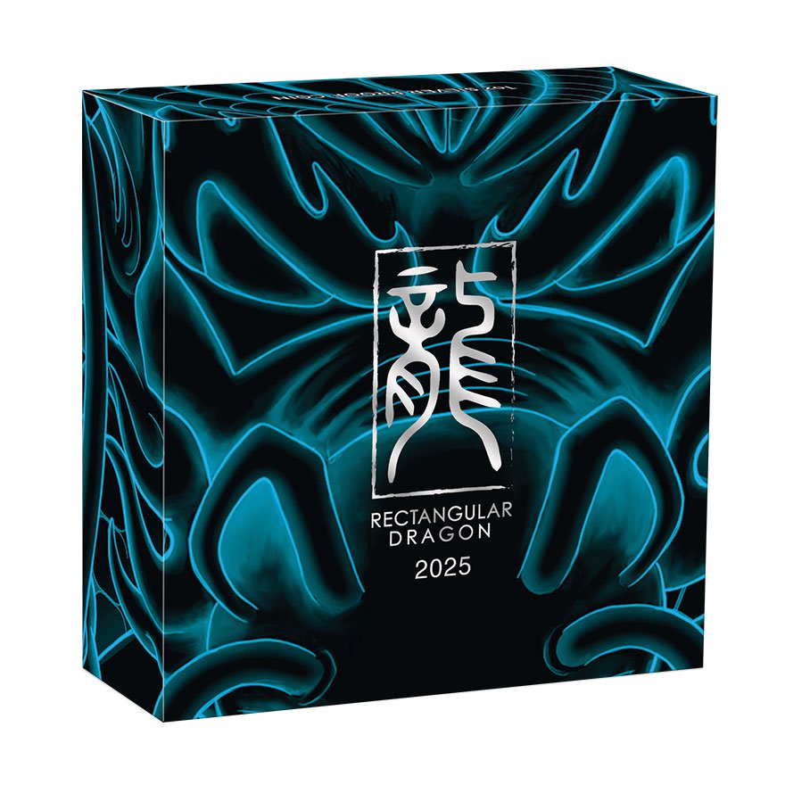 Silver Dragon Rectangle 1 oz Proof - 2025 in shipper