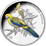 Front of Pale-Headed Rosella 1 oz Proof