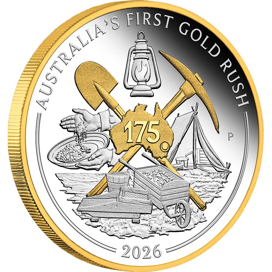 Silber Australia's First Gold Rush 1 oz PP - 175th Anniversary - 2026