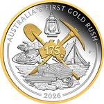 Silber Australia's First Gold Rush 1 oz PP - 175th Anniversary - 2026