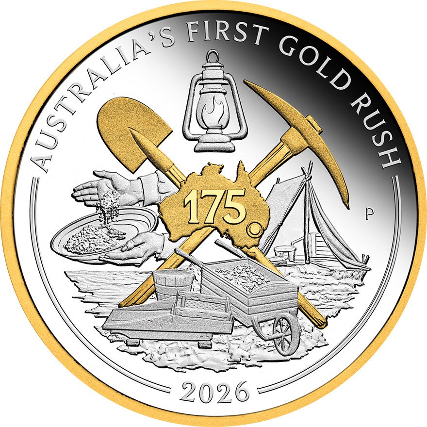 Silber Australia's First Gold Rush 1 oz PP - 175th Anniversary - 2026
