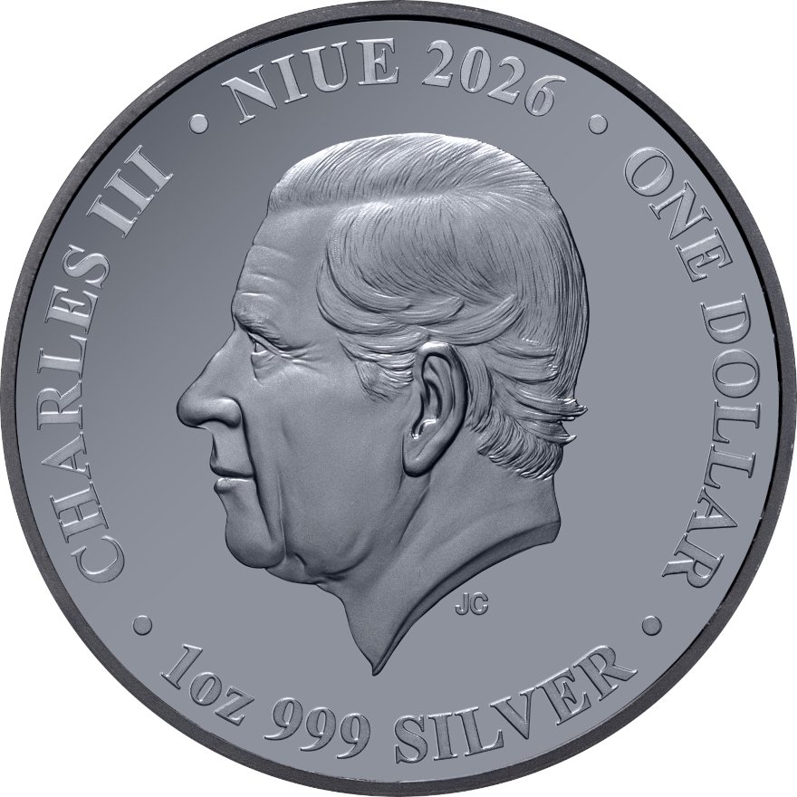 Back of Silver Chess Tower 1 oz Proof – Black Proof 2026