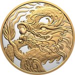 Front of Silver Triumphant Dragon 5 oz 2026