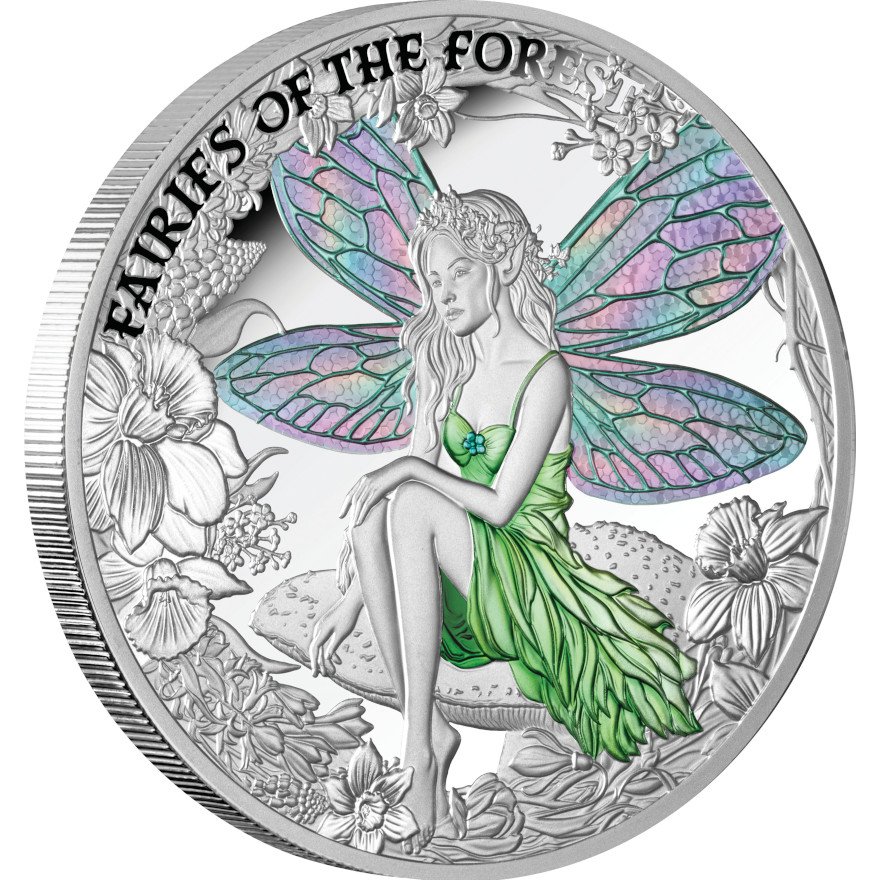 Silber Waldfeen 1 oz PP - coloriert 2026