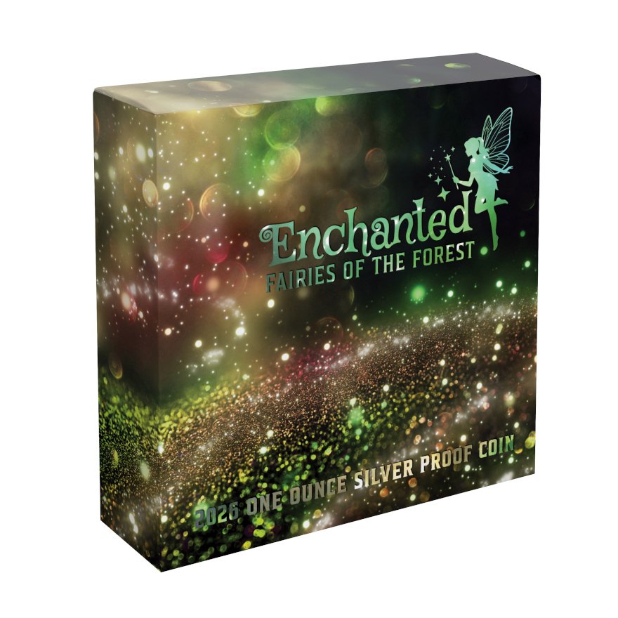 Silber Waldfeen 1 oz PP - coloriert 2026
