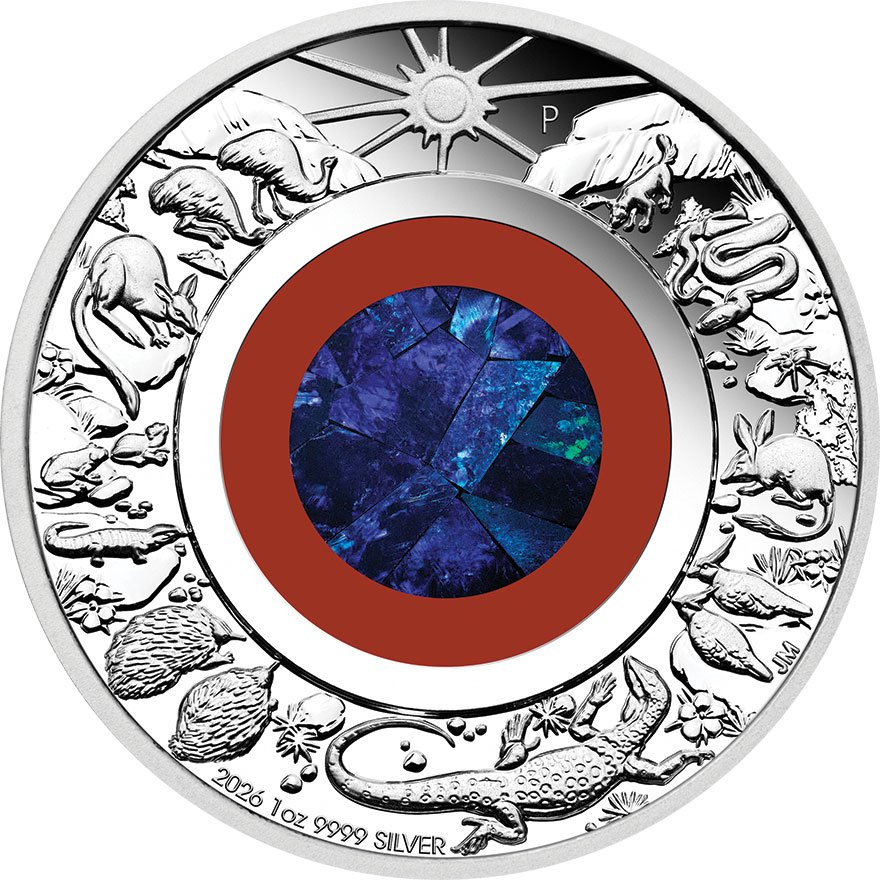 Front of Silver Wonders of Australia 1 oz Proof 2026