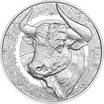 Front of Silver Taurus Proof 2026 Zodiac