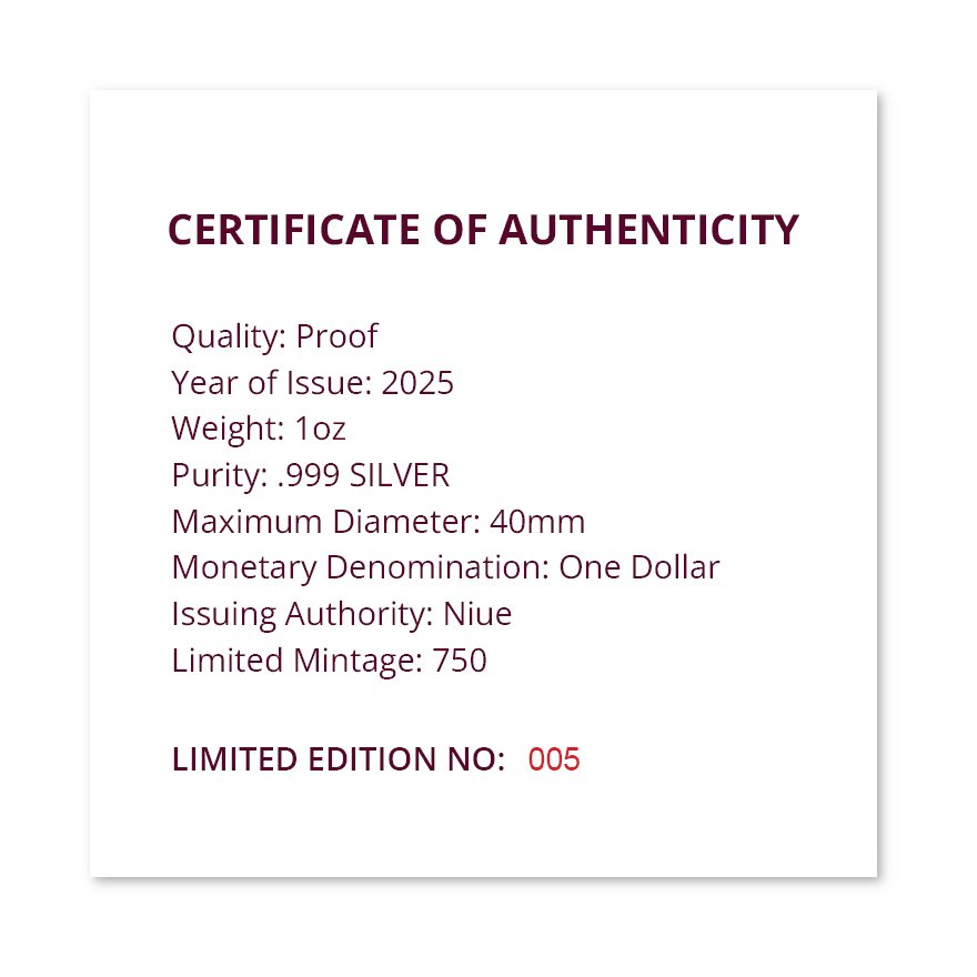 Certificate of authenticity