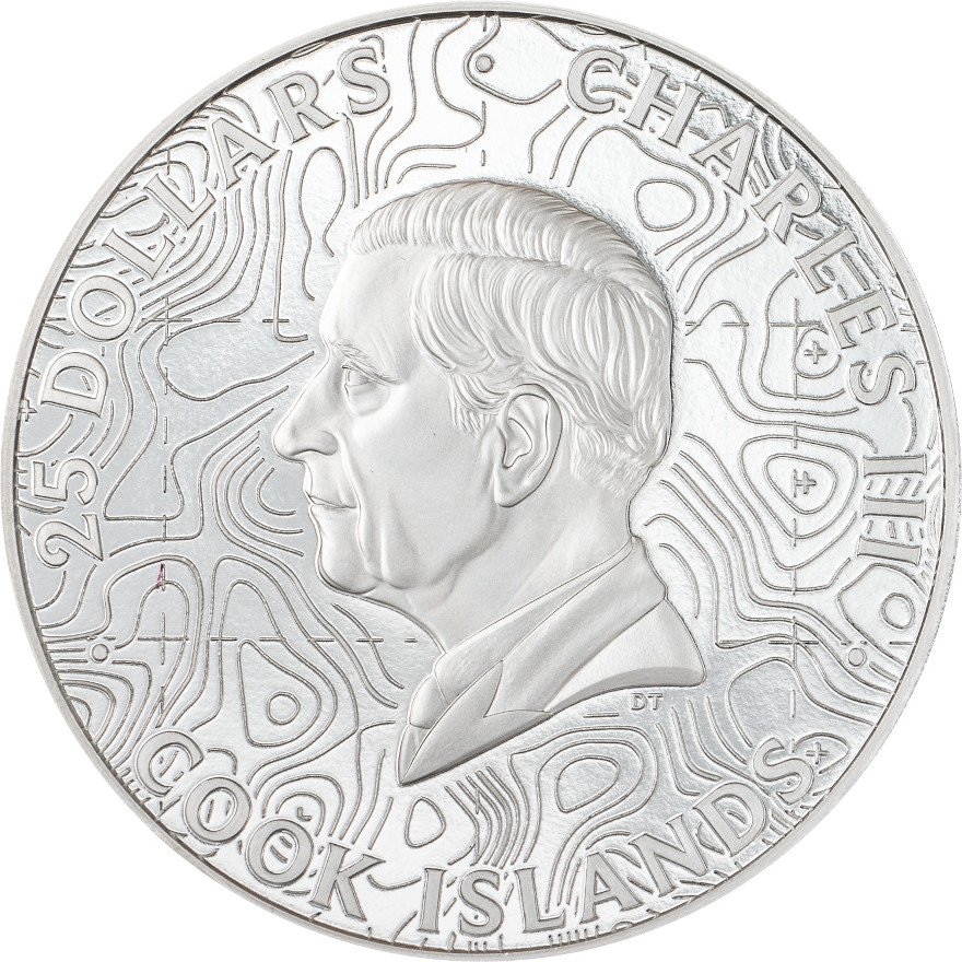 Back of Silver Topography Yellowstone 5 oz PF - Ultra High Relief