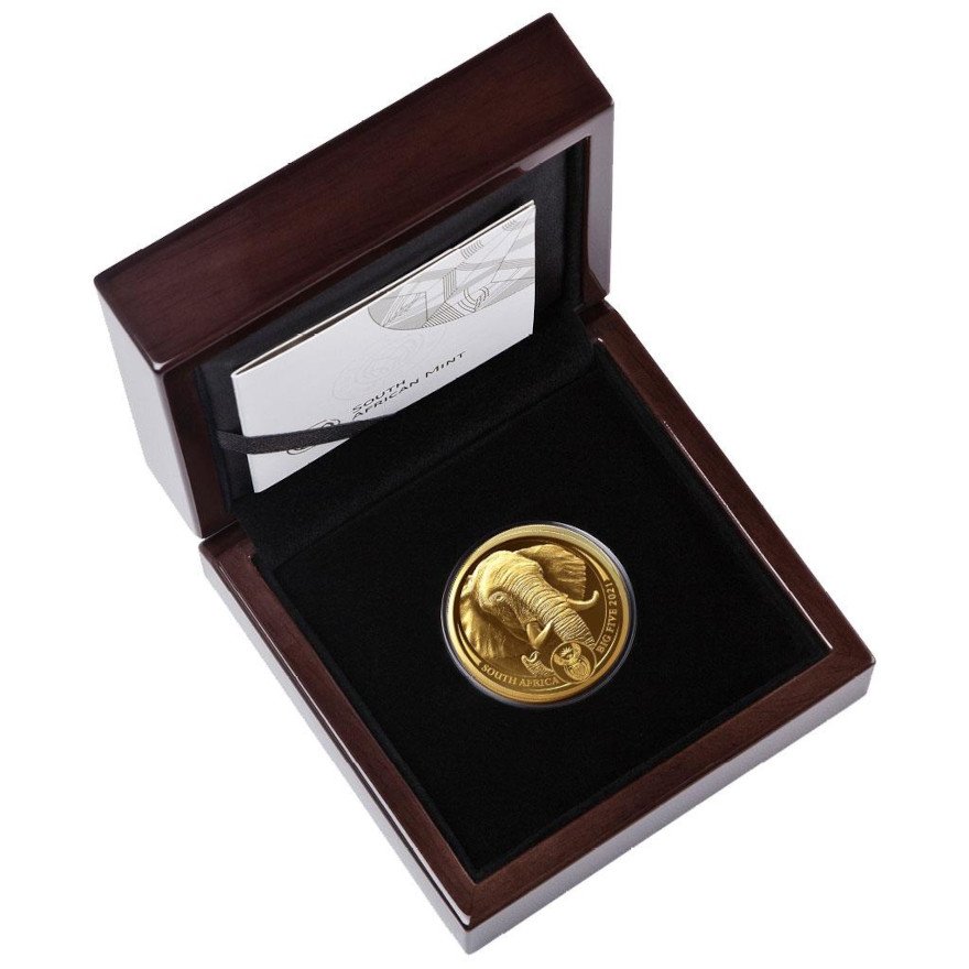 View 3: Gold Elefant 1 oz PP - Big Five Serie II - 2021