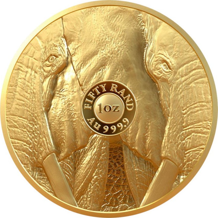 View 2: Gold Elefant 1 oz PP - Big Five Serie II - 2021