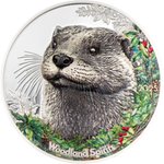 Front of the Silver Woodland Spirits - Otter 1 oz PP - High Relief 2025