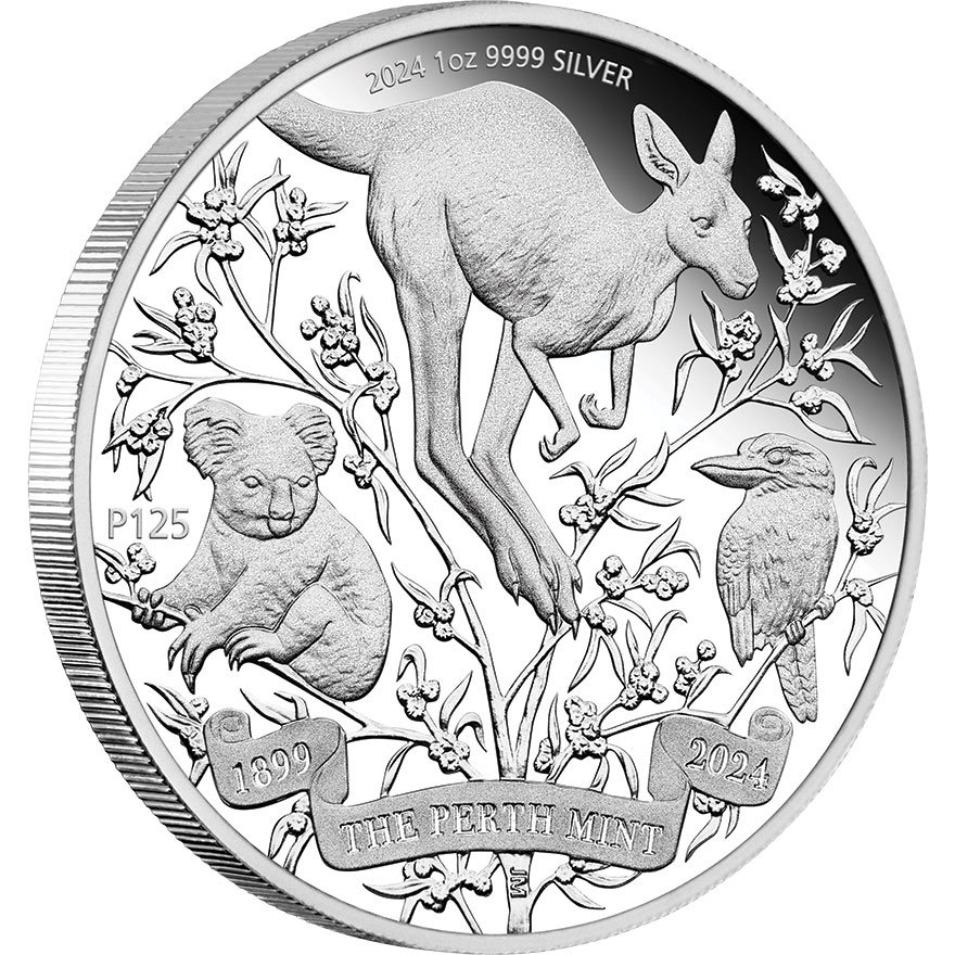 View 2: Silber The Perth Mint's 125th Anniversary 1 oz PP