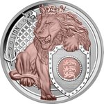 Front of the Silver Lion 1 oz PP - Heraldic Beasts 2025